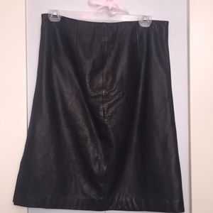 Black Leather Skirt